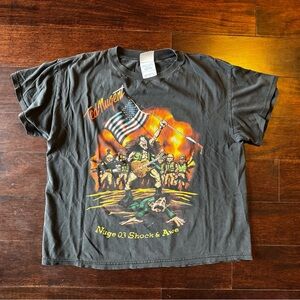 Vintage Ted Nugent Shock & Awe 2003 Tour Shirt